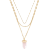 forever21  Layered Faux Crystal Pendant - Necklaces - £4.50 