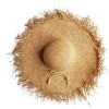 frayed straw hat - ハット - 