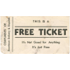free ticket - Przedmioty - 
