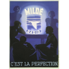 french art deco radio poster 1937 - Ilustracije - 