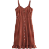 front buckle wooden ear skirt dress - Dresses - $27.99 
