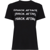ganni, snack attack, black - T-shirts - 