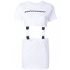 gcds, white, mini, strap, cutout, buckle - Dresses - 