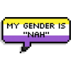 genderfluid font speechbubble - 插图用文字 - 