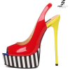 giaro-red-yellow-shiny-giaro-galana-plat - Classic shoes & Pumps - 