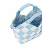gingham woven basket bag - Bolsas com uma fivela - 