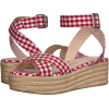 gingham wedge - Sandals - 