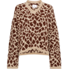 giraffe intarsia cotton blend jumper - Donje rublje - 