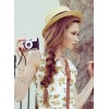 girl in summer boater hat - Mie foto - 