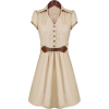 Dresses Beige - ワンピース・ドレス - 