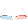 #glasses #red #blue #thinframe - Eyeglasses - 