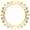 gold round border decorative frame - 小物 - 