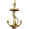 gold anchor pendant 1960s - Other jewelry - 