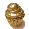 gold cupcake - Lebensmittel - 