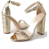 gold glitter sandals - Sandale - 