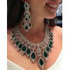 gorgeous diamond and emerald necklace de - Other jewelry - 
