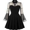 goth mesh dress - Dresses - 