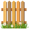 graphic fence with grass - 自然 - 
