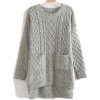 gray sweater - Пуловер - 