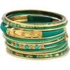 green bangles - Bracelets - 