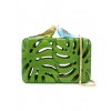 green bird clutch with chain shoulder st - バッグ クラッチバッグ - 