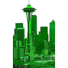 green Seattle no background - Buildings - 