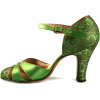 green art deco 1930s heels - Klasyczne buty - 