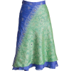 green blue skirt - Юбки - 