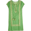 green embroidered tunic - Tuniche - 