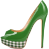 green heels - Zapatos clásicos - 