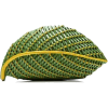 green palm leaf clutch - Carteras - 