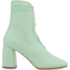 green pastel boots - イラスト - 