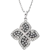 grey diamond necklace - Naszyjniki - 