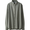 grey long sleeves shirt - 长袖衫/女式衬衫 - 