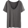 grey t shirt - Майки - короткие - 