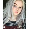 grunge silver long hairstyle - Mie foto - 