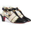gucci Leather mid-heel t-strap sandal - Sandale - $1,250.00  ~ 1,073.61€