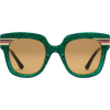 gucci emerald-green-glitter-sunglasses - サングラス - 