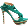 guess green sandals - Sandale - 