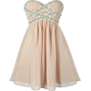 Haljina Dresses Beige - Obleke - 