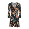 &harmony Women's ¾ Sleeve Dress - Fashionable Fit & Flare - Unique Patterns - 连衣裙 - $21.99  ~ ¥147.34