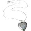 heart locket silver - ネックレス - 