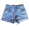 high waisted daisy embellished shorts - Shorts - 