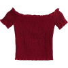 high waist short Umbilical T-shirt - Рубашки - короткие - $25.99  ~ 22.32€