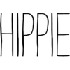 hippie boho font - イラスト用文字 - 