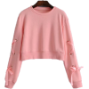  hollow long sleeve pullover sweater - Pullovers - $27.99 