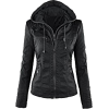 hooded leather - Chaquetas - 