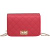 http://www.romwe.com/Quilted-Flap-Crossb - 女士无带提包 - 