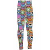 iZZYZX Kid's Funny & Cute Pattern Print Leggings - Cartoon Flag Character Skull Flower - Pants - $8.99 