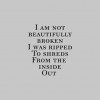 i am not beautifully broken - Texts - 